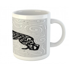 German Shepherd Dog Doodle Mug