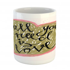 Valentines Day Sketch Art Mug