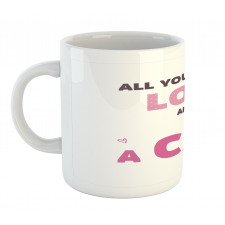 Retro Letters Kitten Mug