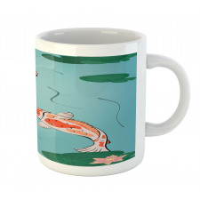 Japanese Koi Swimming Pond Mug