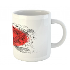 Japanese Carps on Circle Mug