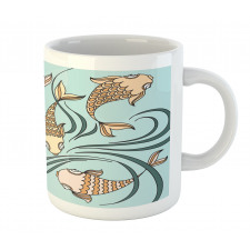 Floating Fish in the Sea Mug