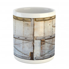 Country Rusty Wooden Door Mug