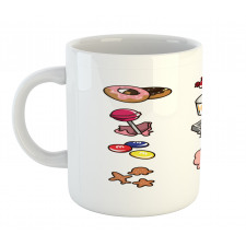 Cartoon Various Candies Mug