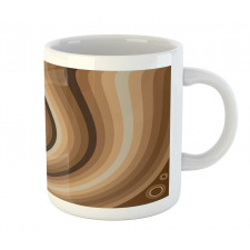 Abstract Wavy Lines Retro Mug