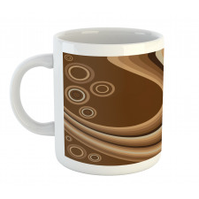 Abstract Wavy Lines Retro Mug