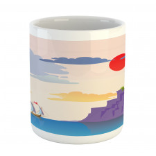 Coastal Landscape Ship Mug