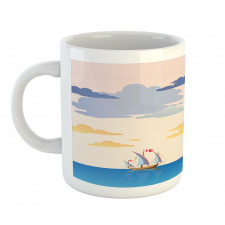 Coastal Landscape Ship Mug