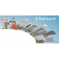 Detroit USA Skyline Art Mug