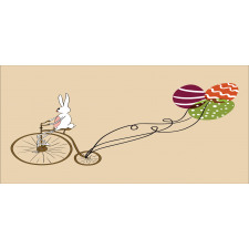 Bunny on Bike Egg Balloons Mug