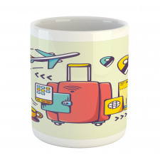 Suitcase Travel Accessories Mug