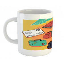 Hand-drawn Art Paper Plane Mug