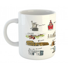 Famous Landmarks Tourism Mug