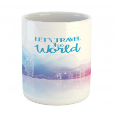 Travel the World Hand Drawn Mug