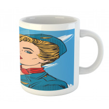 Bon Voyage Stewardess Retro Mug