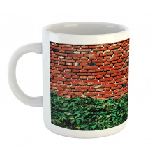 Wall with Green Leaves Mug