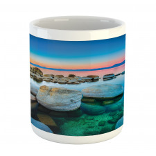 Stones Sunset View over Water Mug