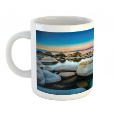 Stones Sunset View over Water Mug