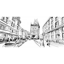 Prague City Sketch Mug