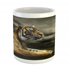 Jungle African Cat Clouds Mug