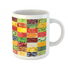 Healthy Fresh Food Squares Mug