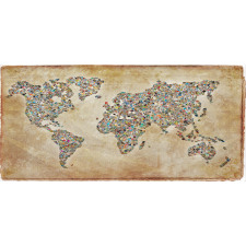 Vintage Collage World Map Mug