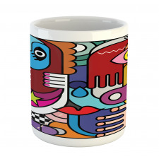 Abstract Complex Shapes Mug