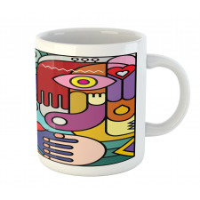 Abstract Complex Shapes Mug