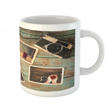 Retro Cozy Christmas Photos Mug