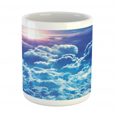 Blue Cloudy Sky Sunrise Photo Mug