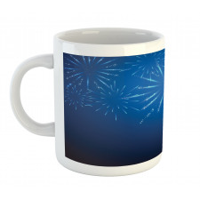 Celebration Elements on Blue Mug