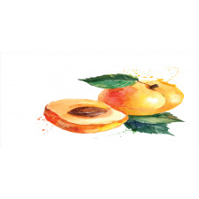 Watercolor Half Apricot Mug