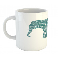 Ethnic Motifs on an Animal Mug