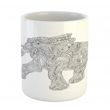 Folkloric Elephant Mug