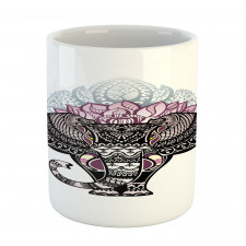 Elephant with Floral Crown Mug