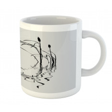 V Flying Geese and Bulrush Mug