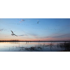 Geese Flying Across Wild Lake Mug