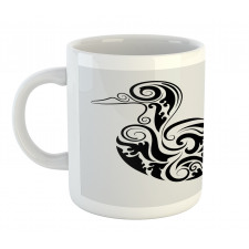 Calligraphic Duck Mug