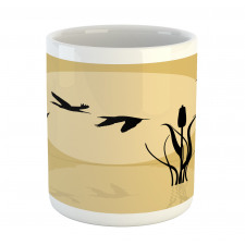 Flying Birds over Lake Sun Mug