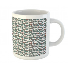 Happy White Birds on Free Mug