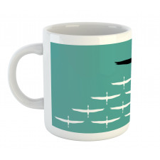 Muster of Birds Silhouettes Mug