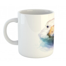 Watercolor Goose Face Mug