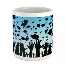 Hands and Tossing Caps Mug