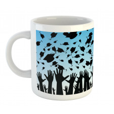 Hands and Tossing Caps Mug