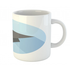 Cap on Blue Round Mug