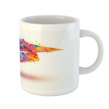 Colorful Cap Paint Blots Mug