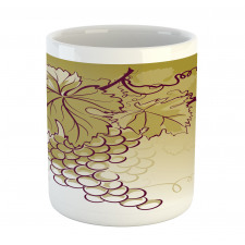 Fruits and Leaves on Ombre Mug