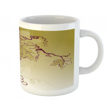 Fruits and Leaves on Ombre Mug