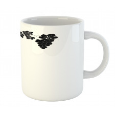 Monochrome Grape and Leafage Mug