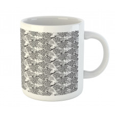 Striped Fruit Closeup Drawing Mug